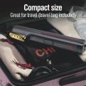 Compact size, great for travel, travel bag included