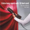 Extra-long reach with 10 foot cord for easy reach in any room