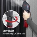 Easy reach with extra-long 10 foot swivel cord