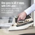 One pass is all it takes with CHI Lava, enjoy effortless glide-ability for an exceptionally smooth ironing experience