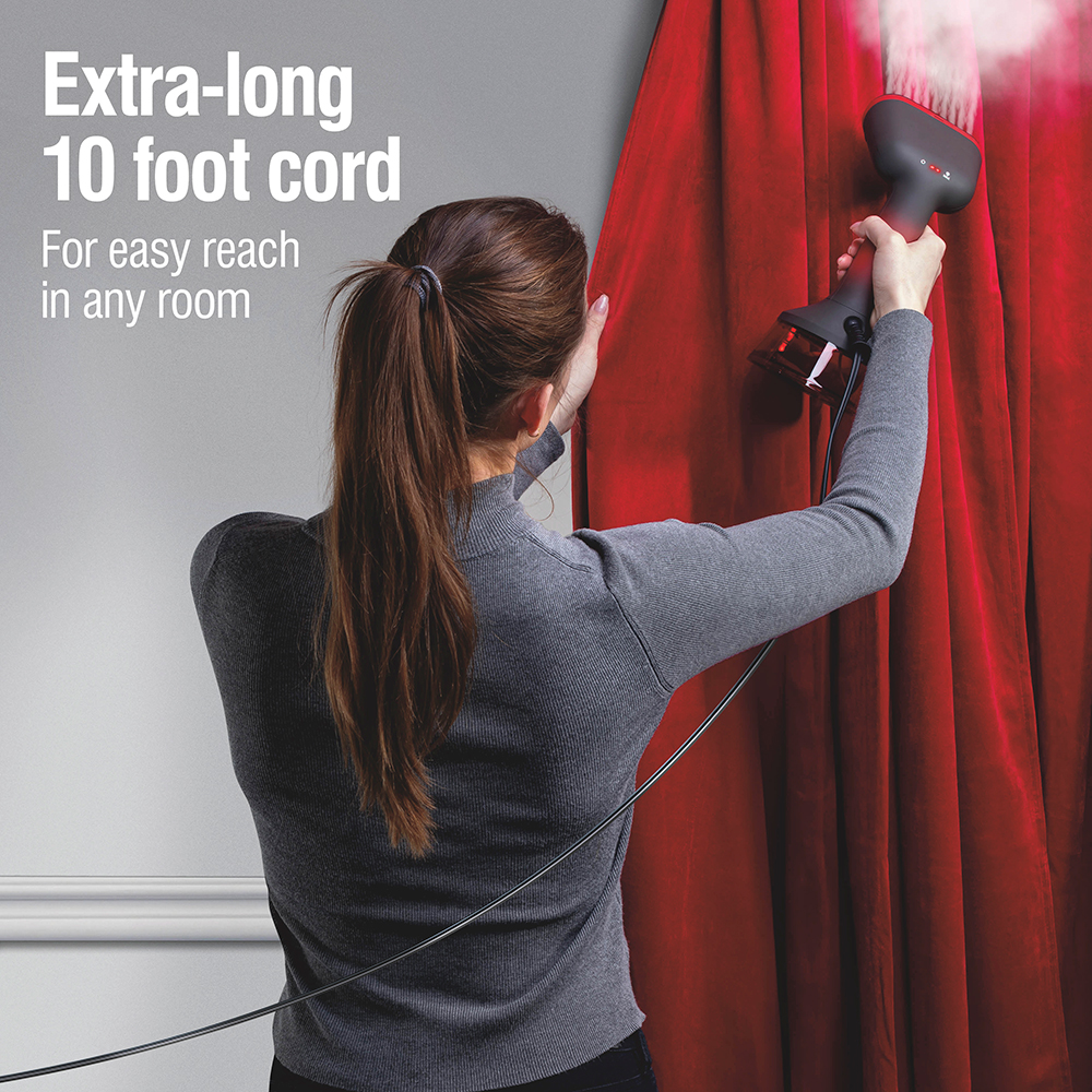 Extra long 10 foot cord for easy reach in any room