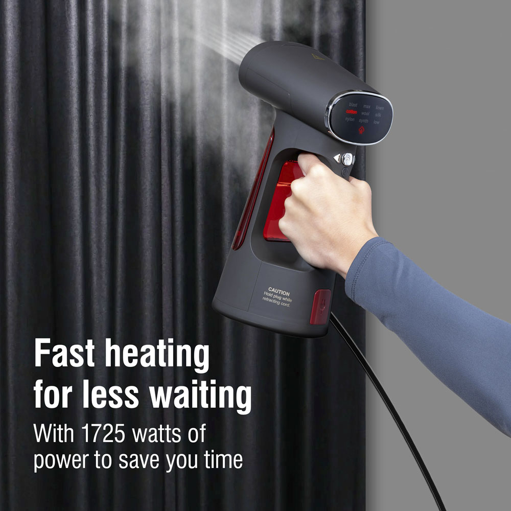 Fast heating for less waiting with 1725 watts of power to save you time