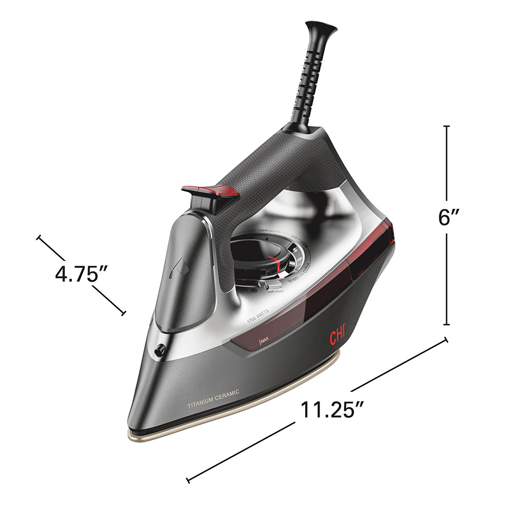 Iron is 6 inches tall, 11.25 inches wide, and 4.75 inches deep