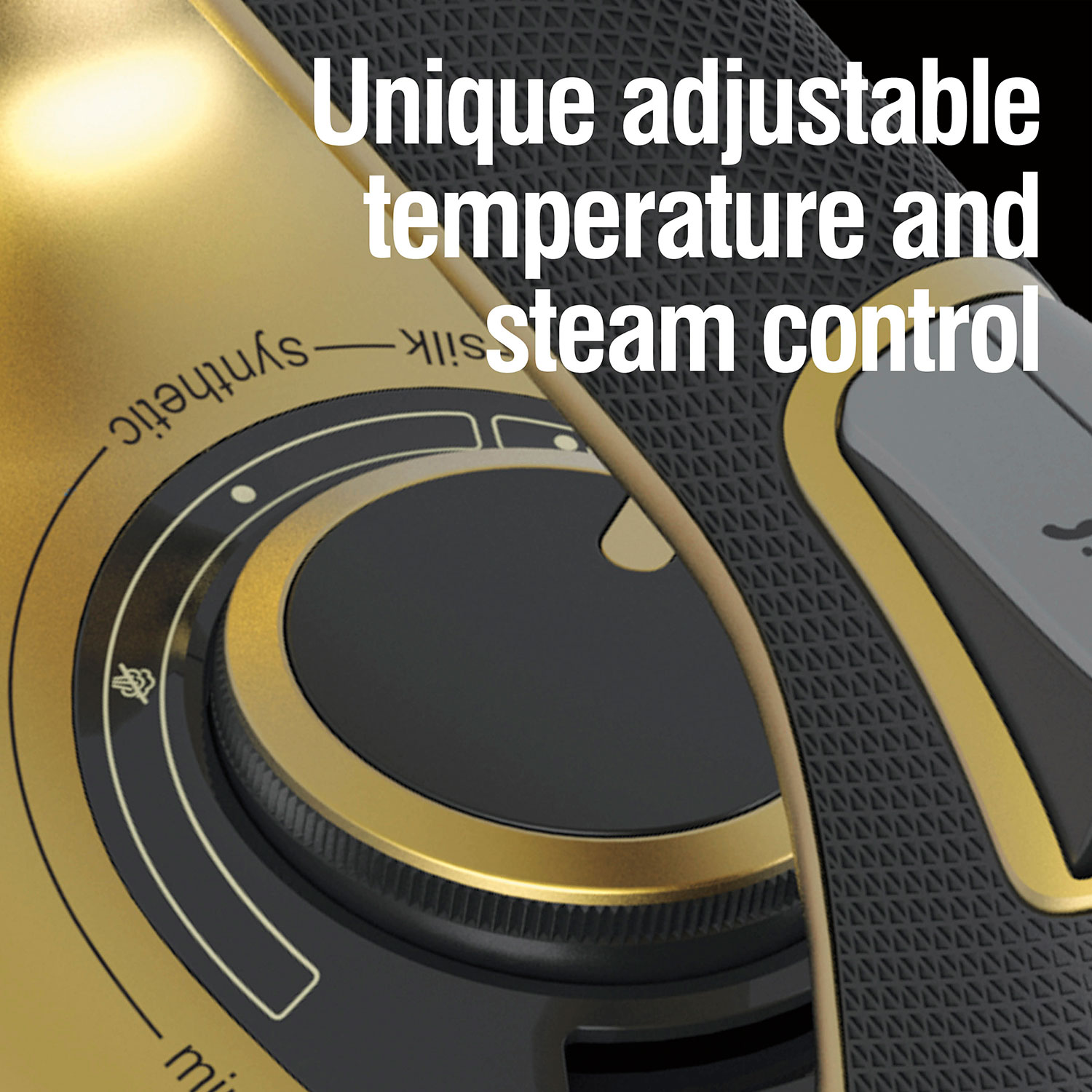 Unique adjustable temperature and steam control